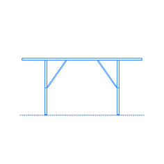 Furniture Desks Nelson X Leg Table Sketch Svg Vector, Free Vectors File